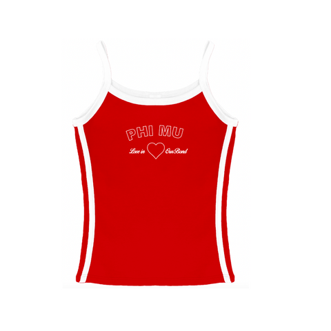 Boise Phi Mu Crimson Set Thalia Tank '24