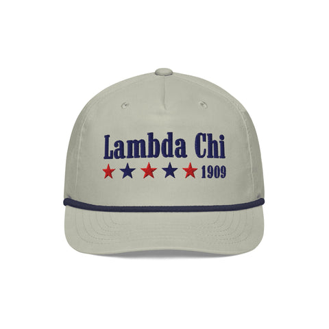 All American Embroidered Fraternity Rope Hat