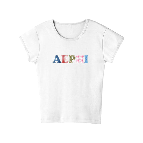 Patch Perfect Sorority Baby Tee