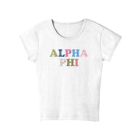 Patch Perfect Sorority Baby Tee