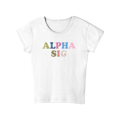 Patch Perfect Sorority Baby Tee