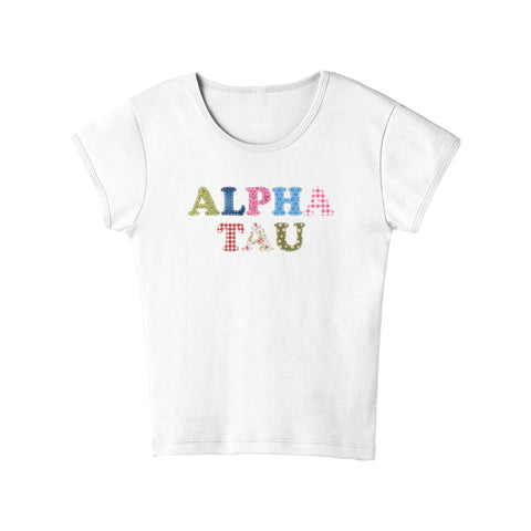 Patch Perfect Sorority Baby Tee