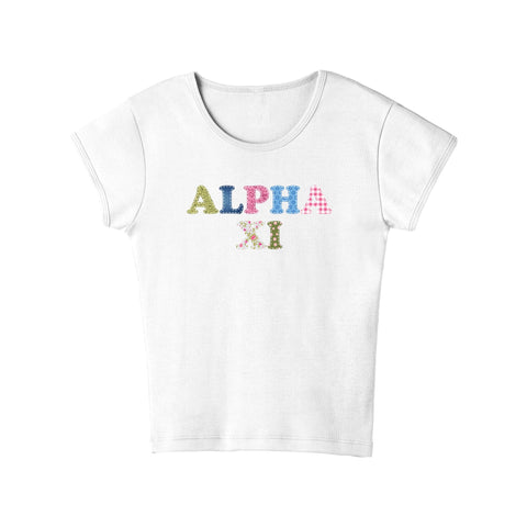 Patch Perfect Sorority Baby Tee