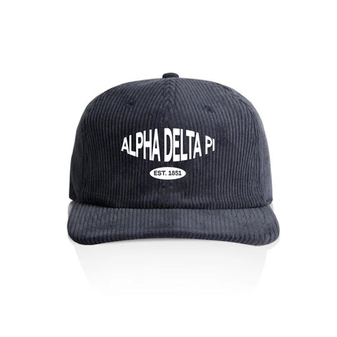 Oklahoma State University  Alpha Delta Pi Flatbill Hat Petrol Blue| PO 10846