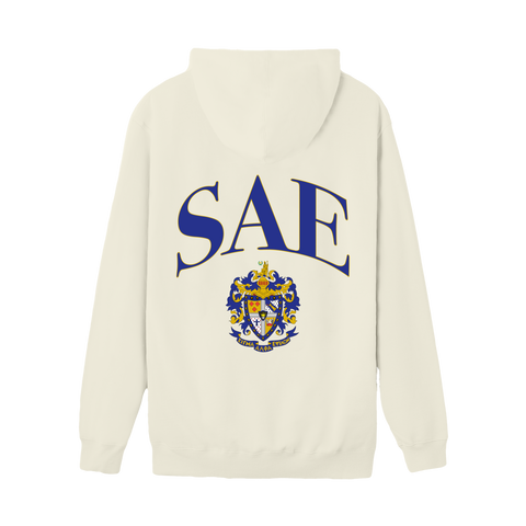 Crest Hoodie-Sigma Alpha Epsilon-M-cream, white