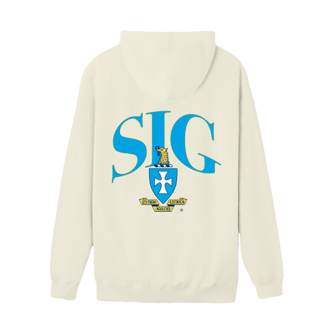 Crest Hoodie-Sigma Chi-M-cream, white