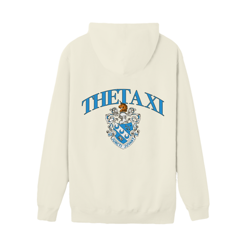 Crest Hoodie-Theta Xi-M-cream, white