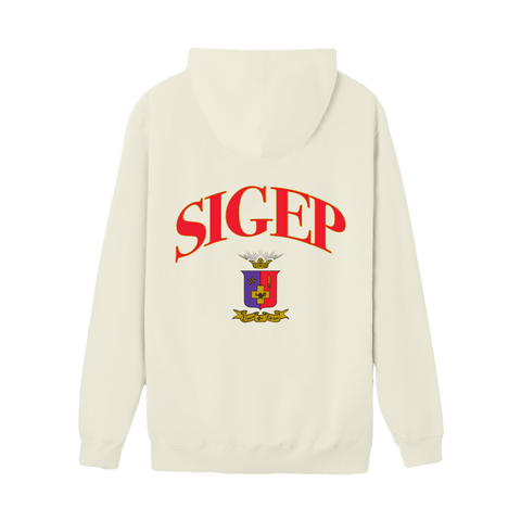 Crest Hoodie-Sigma Phi Epsilon-M-cream, white