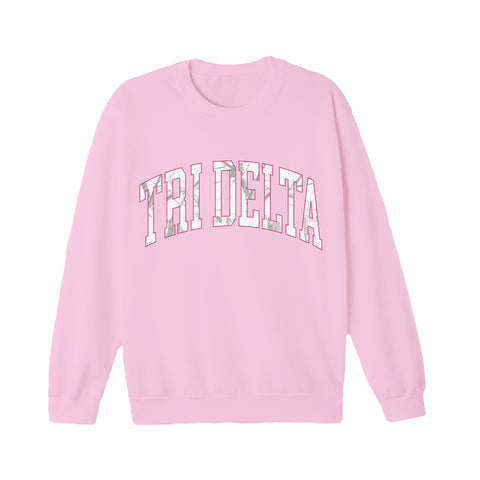 White Camo Sorority Crewneck