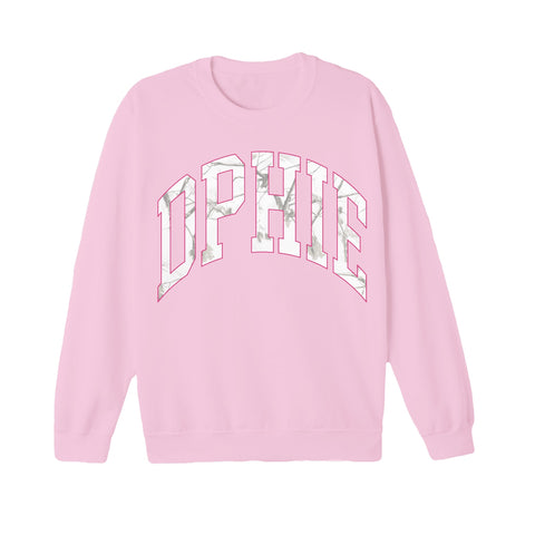 White Camo Sorority Crewneck