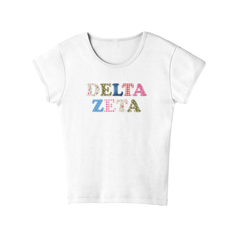 Patch Perfect Sorority Baby Tee