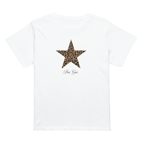 Cosmic Cheetah Baby Tee-Delta Gamma-S-cheetah, leopard, white