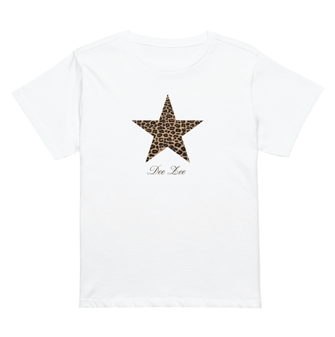 Cosmic Cheetah Baby Tee-Delta Zeta-S-cheetah, leopard, white