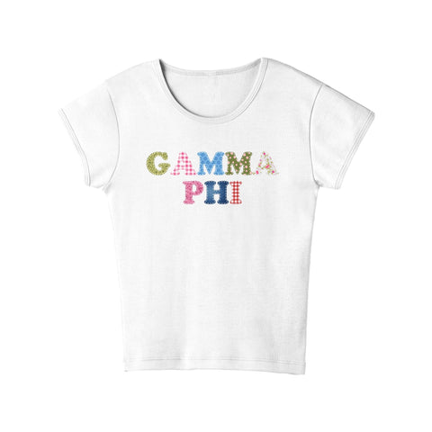 Patch Perfect Sorority Baby Tee