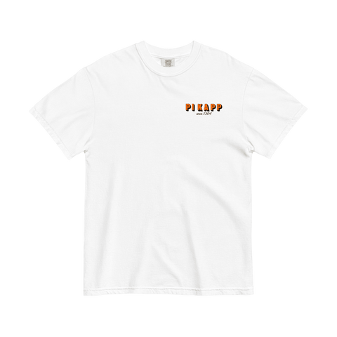 Hit The Slopes Fraternity Tee-Pi Kappa Alpha-M-white