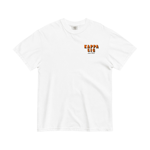 Hit The Slopes Fraternity Tee-Kappa Sigma-M-white