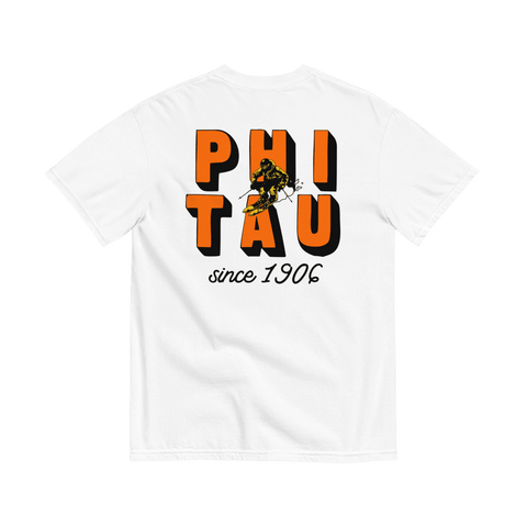 Hit The Slopes Fraternity Tee-white