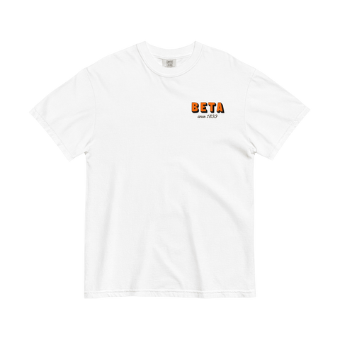 Hit The Slopes Fraternity Tee-Beta Theta Pi-M-white