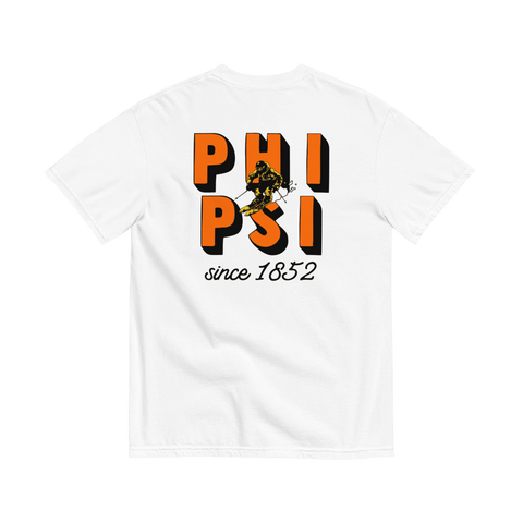 Hit The Slopes Fraternity Tee-white