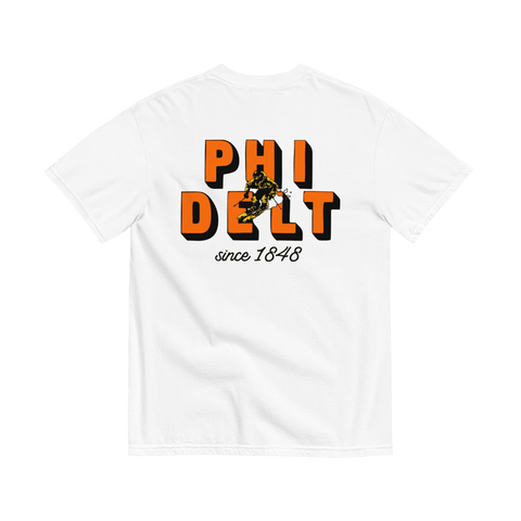 Hit The Slopes Fraternity Tee-white