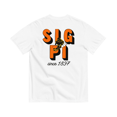 Hit The Slopes Fraternity Tee-white