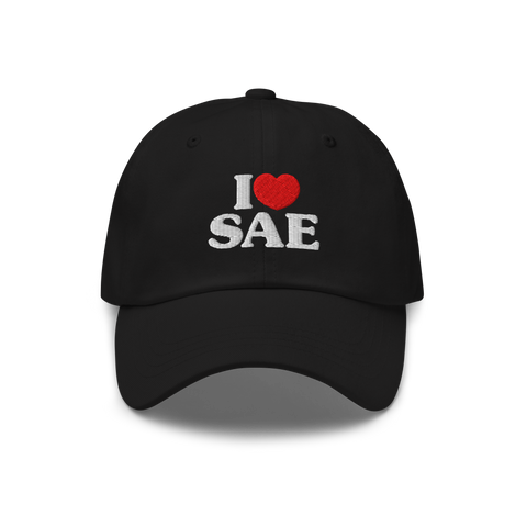 I Heart Hat-Sigma Alpha Epsilon-black