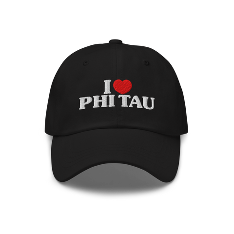 I Heart Hat-Phi Kappa Tau-black