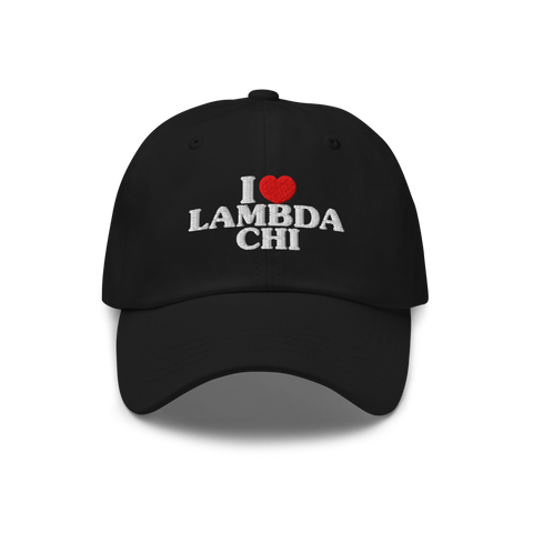 I Heart Hat-Lambda Chi Alpha-black