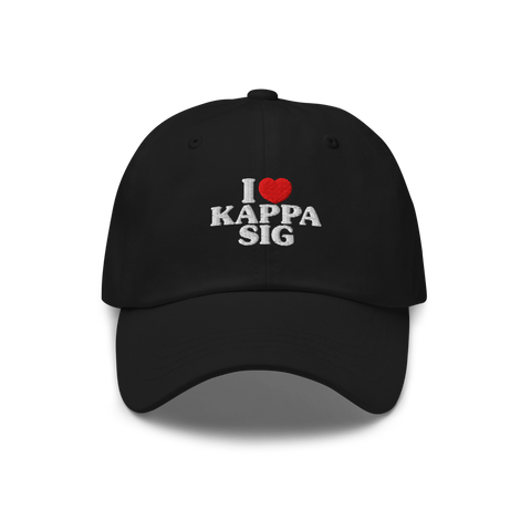 I Heart Hat-Kappa Sigma-black