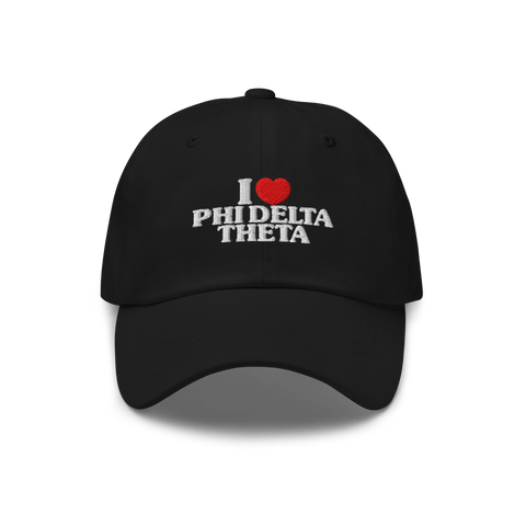 I Heart Hat-Phi Delta Theta-black