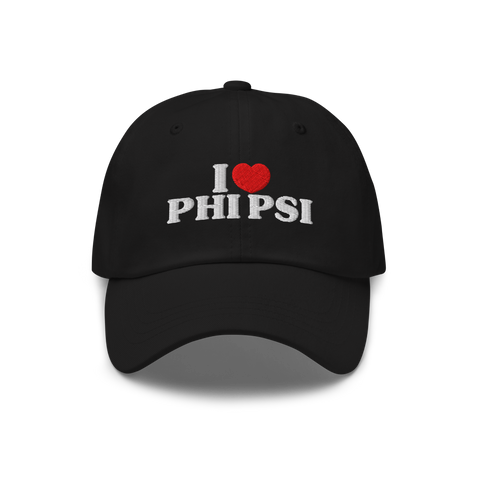 I Heart Hat-Phi Kappa Psi-black