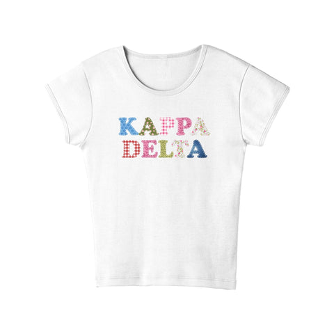 Patch Perfect Sorority Baby Tee