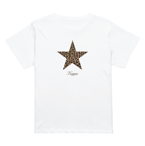 Cosmic Cheetah Baby Tee-Kappa Kappa Gamma-S-cheetah, leopard, white