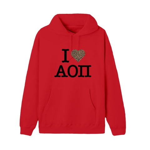 Leopard Heart Sorority Hoodie