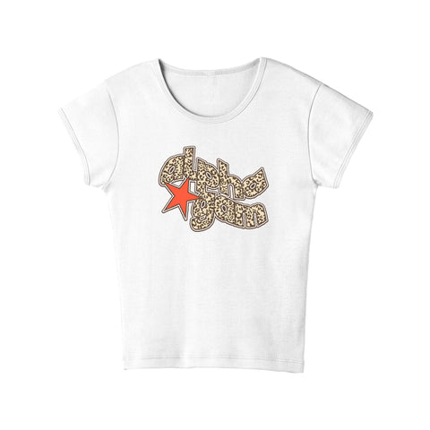 Leopard Luck Sorority Baby Tee