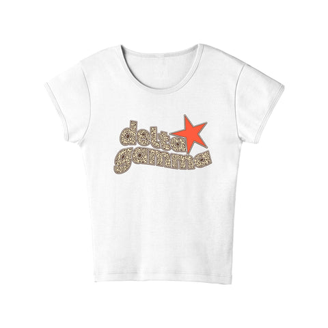 Leopard Luck Sorority Baby Tee