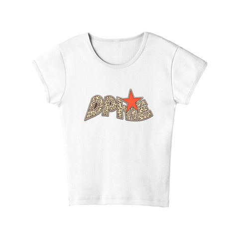 Leopard Luck Sorority Baby Tee