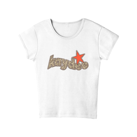 Leopard Luck Sorority Baby Tee