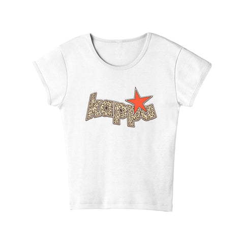 Leopard Luck Sorority Baby Tee