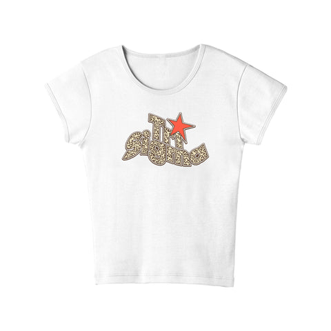 Leopard Luck Sorority Baby Tee