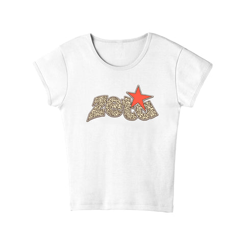 Leopard Luck Sorority Baby Tee