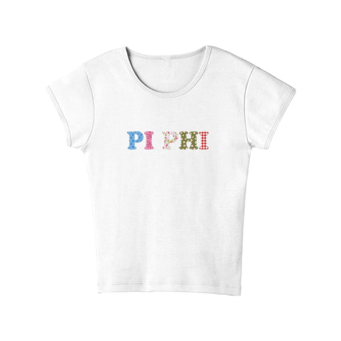 Patch Perfect Sorority Baby Tee