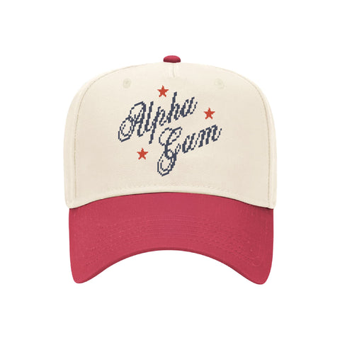 Pixel Script Embroidered Sorority Hat