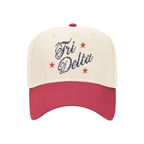 Pixel Script Embroidered Sorority Hat