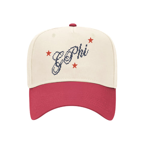 Pixel Script Embroidered Sorority Hat