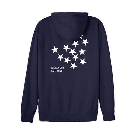 Star Boy Hoodie-Sigma Chi-M-blue