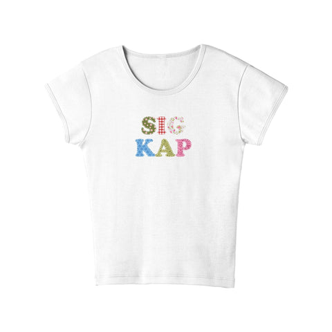 Patch Perfect Sorority Baby Tee