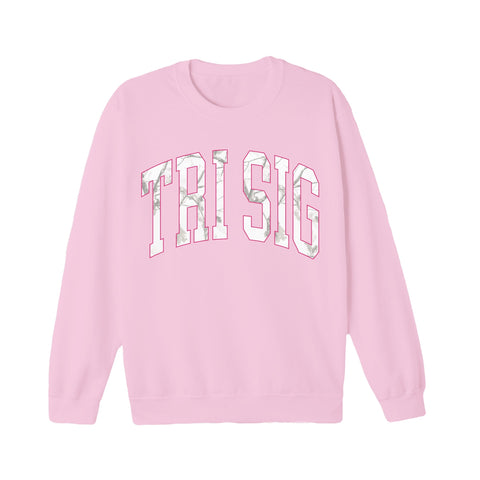 White Camo Sorority Crewneck