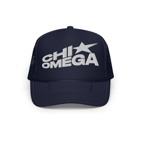 Upon a Star Hat-Chi Omega-blue, navy