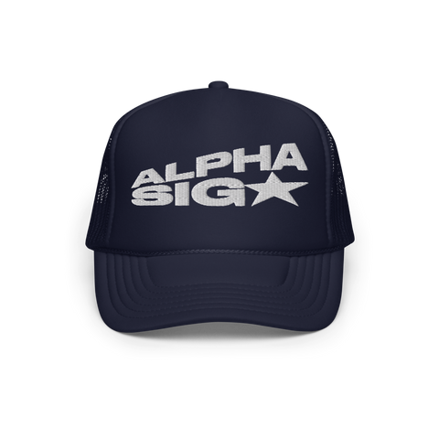 Upon a Star Hat-Alpha Sigma Alpha-blue, navy